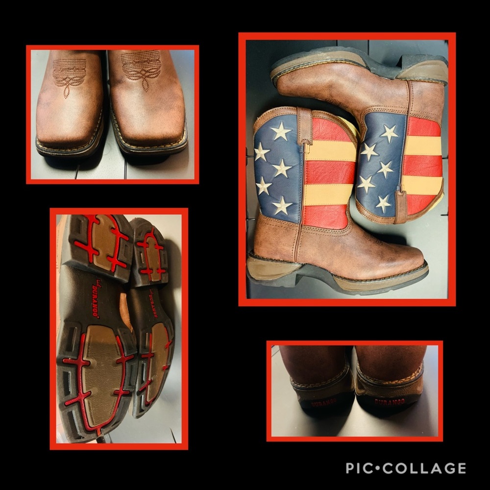 •Durango Stars + Stripes Cowboy Boots•